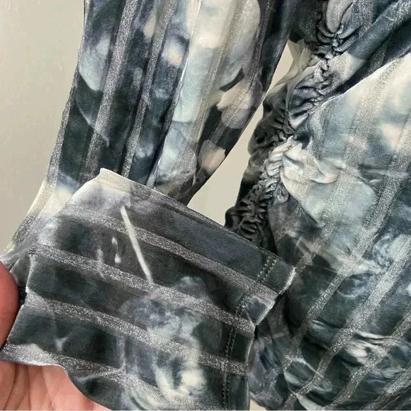 NWT Stine Goya Vanessa 1905 Striped Velvet Devore Metallized Peonies size XL - Picture 5 of 12